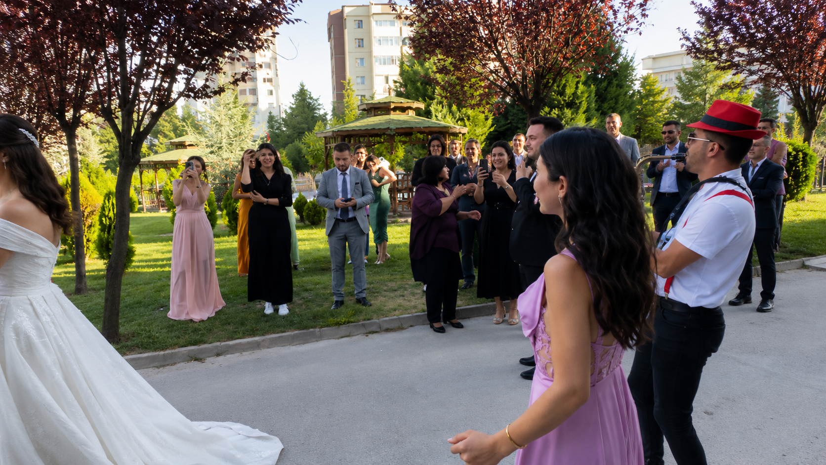 Canlı bando ile davet karşılama